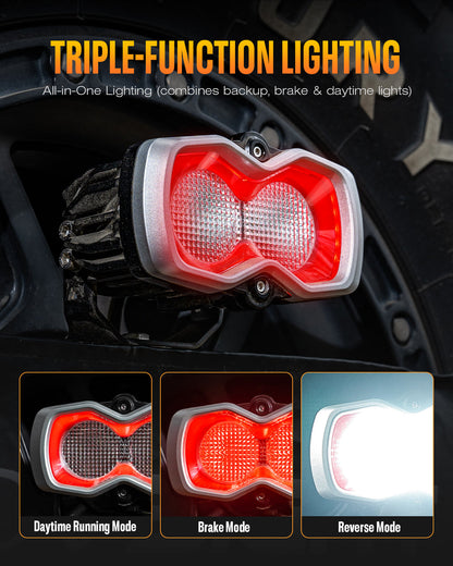 NOVSIGHT HALOシリーズ 4.5インチ LED サードブレーキ＆リバースライト 単品