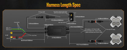 NOVSIGHT HALO Standardシリーズ 6インチ DRL LEDポッドライト