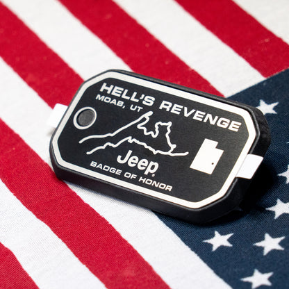 Badge of Honor バッジオブオナー Uta Moab Hell's Revenge ユタ モアブ アメリカ 本国 ジープバッジ