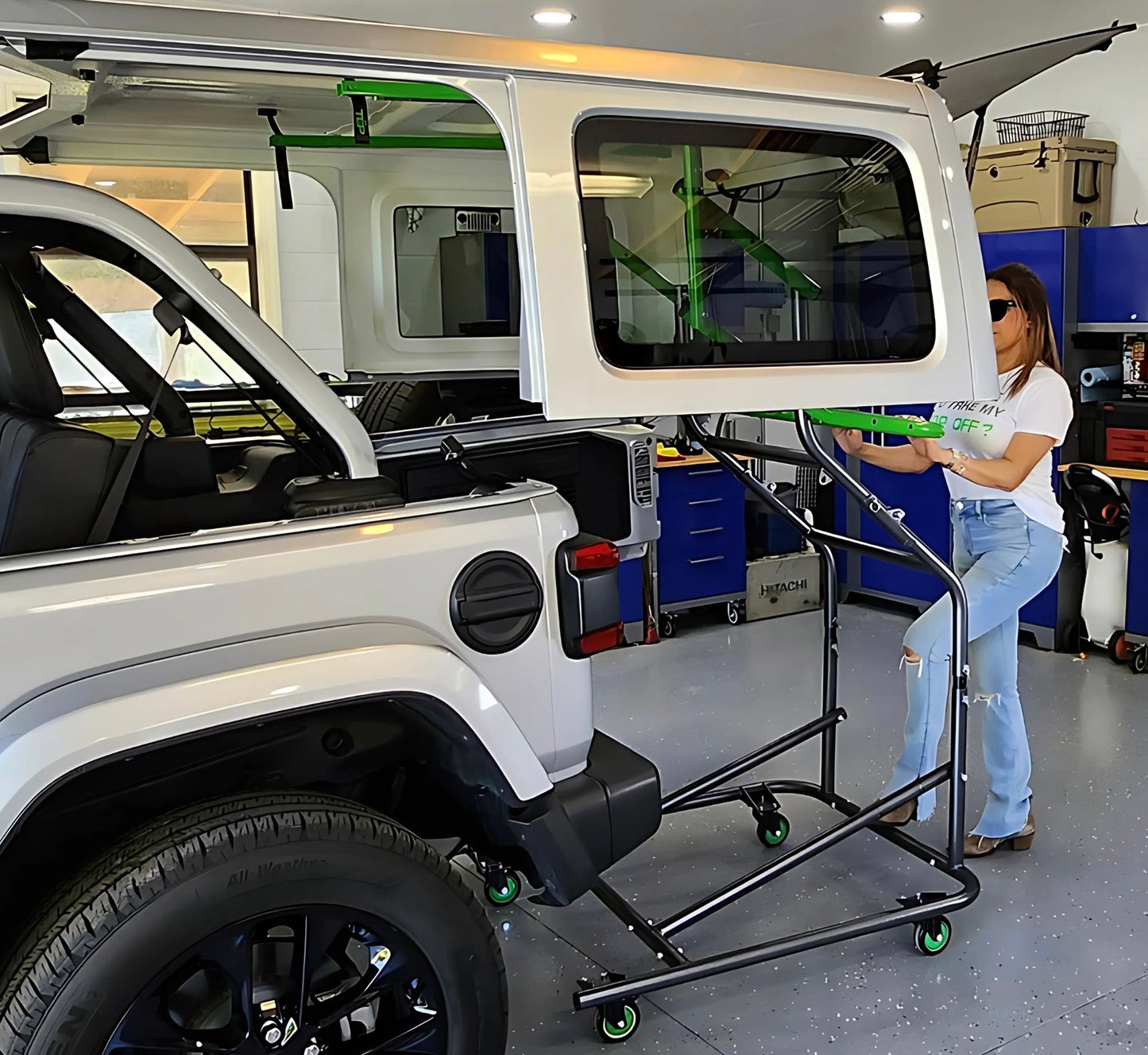 TopLift Pro V2.0 ハードトップ リムーバー＆ストレージツール (Jeep Wrangler / Ford Bronco用)