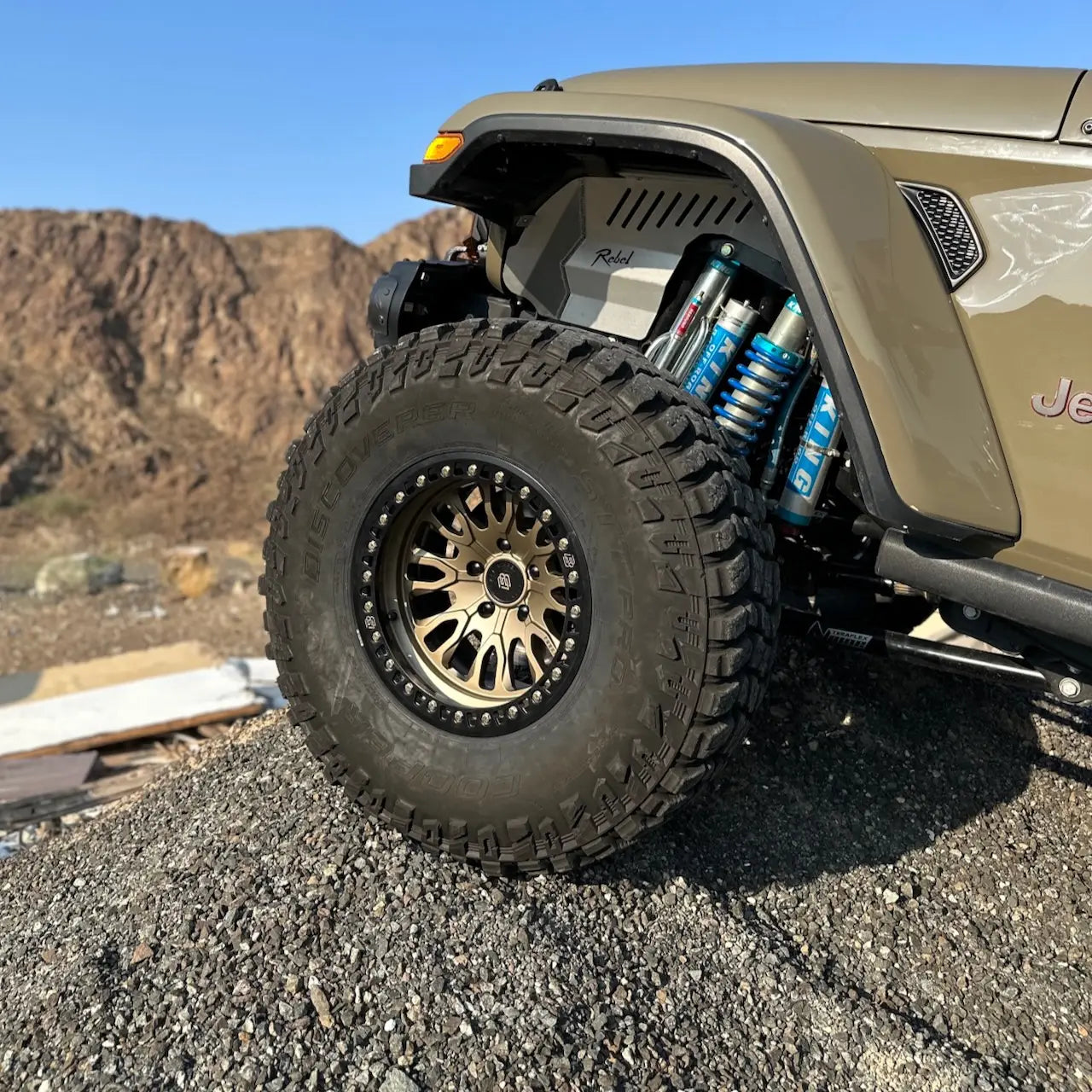 Baja Built バハビルト Renegade Forged Beadlock | Satin Bronze (black ring & bronze bolts) フォージド鍛造ホイール