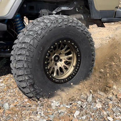 Baja Built バハビルト Renegade Forged Beadlock | Satin Bronze (black ring & bronze bolts) フォージド鍛造ホイール
