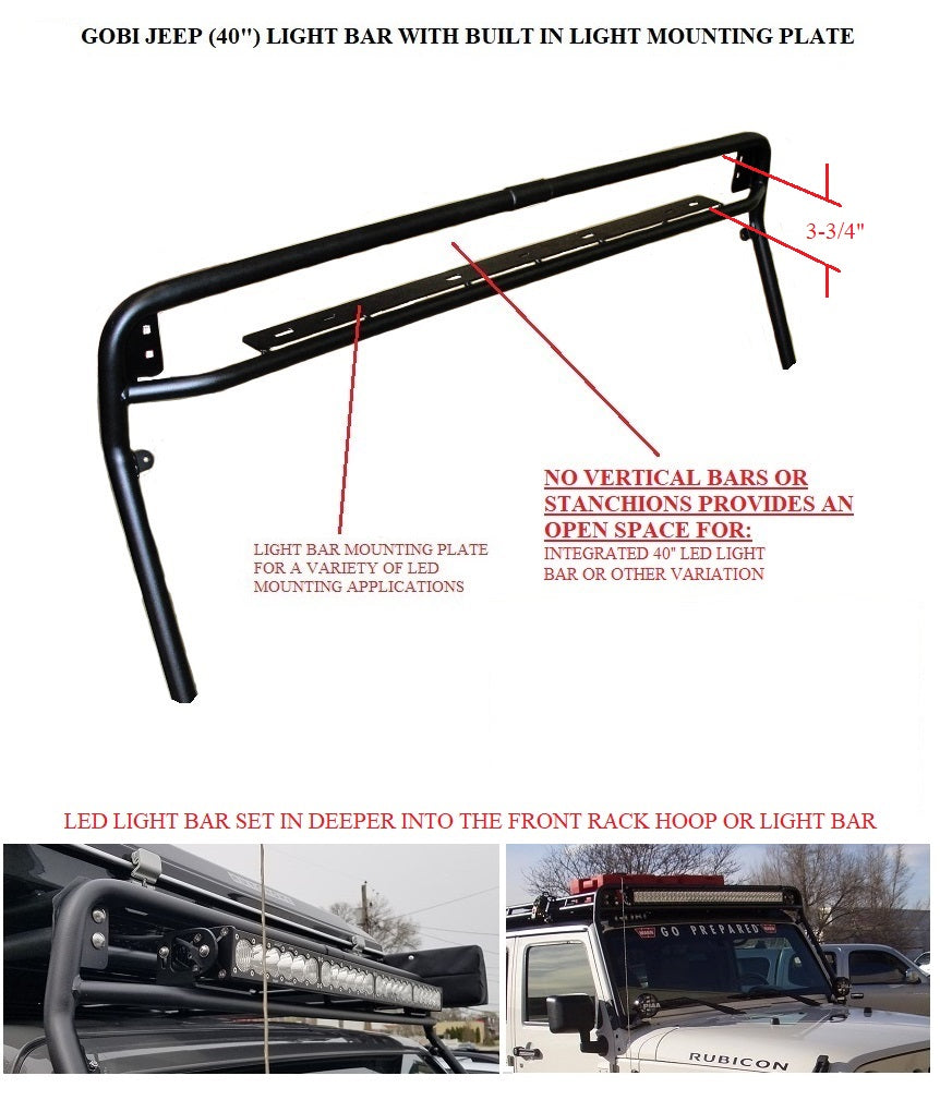 GOBI ゴビラック JL スカイワンタッチ専用 ステルスラック 40"ライトバー 対応