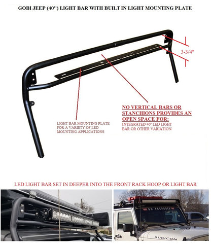 GOBI ゴビラック JL スカイワンタッチ専用 ステルスラック 40"ライトバー 対応