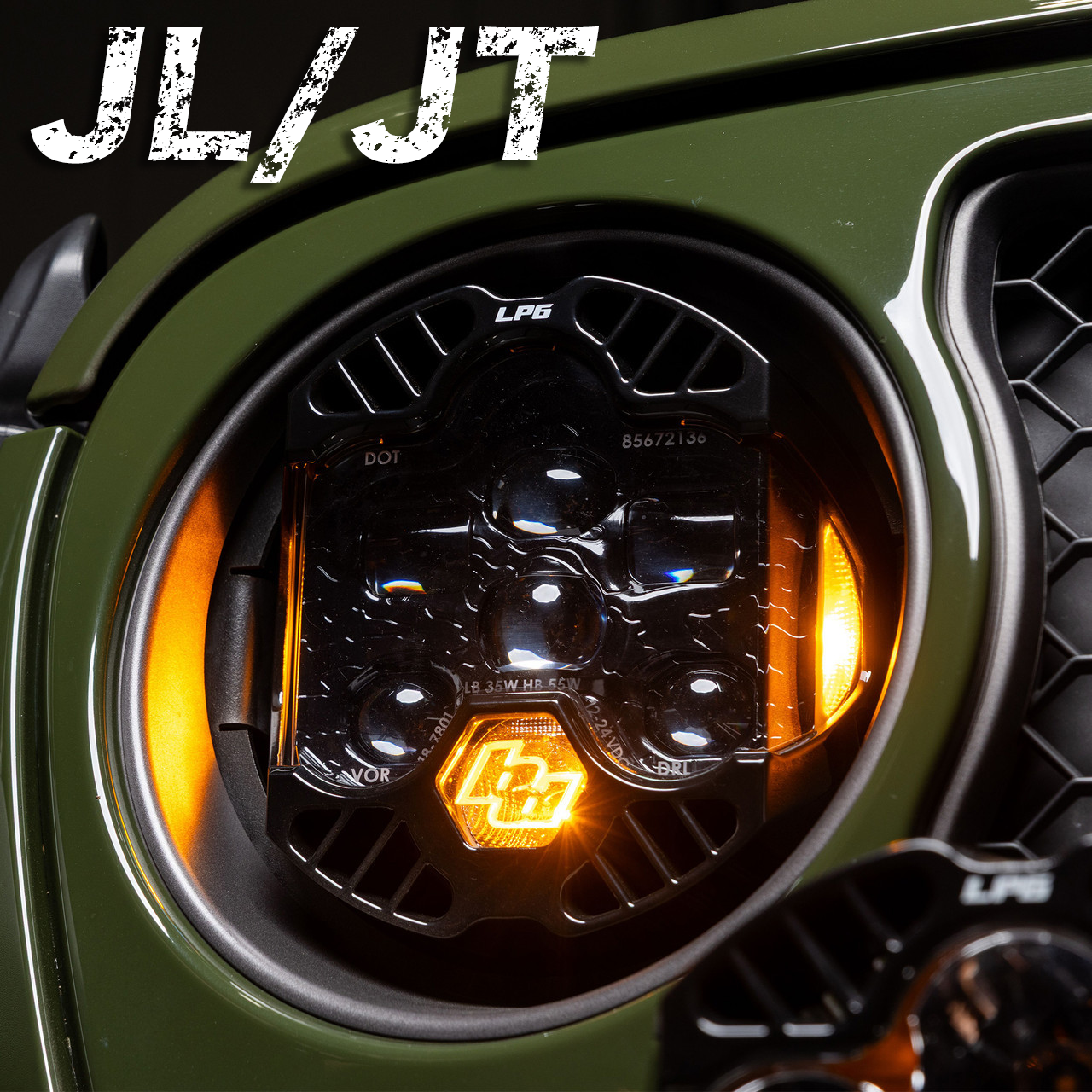 Baja Designs DOT LP6 LED ヘッドライト キット 純正LED/ハロゲン対応 (JL/JT)