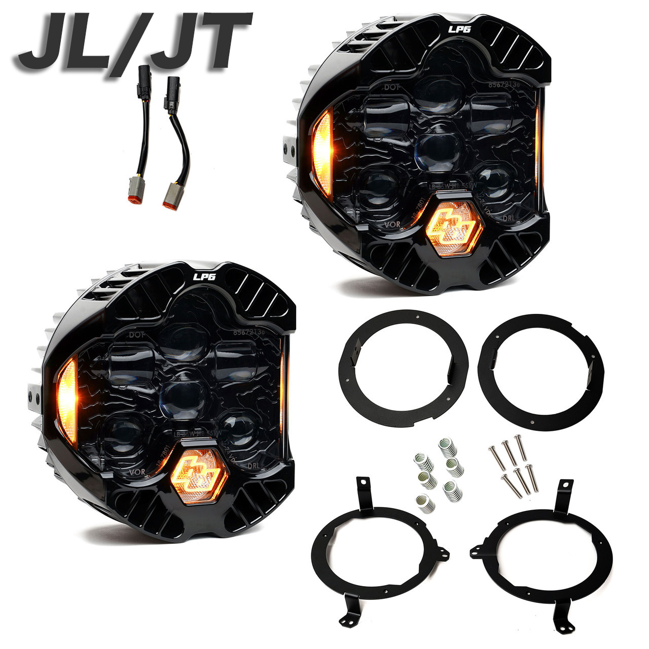 Baja Designs DOT LP6 LED ヘッドライト キット 純正LED/ハロゲン対応 (JL/JT)