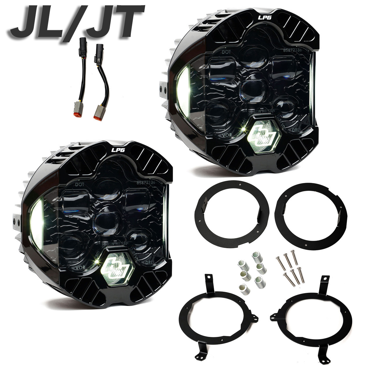 Baja Designs DOT LP6 LED ヘッドライト キット 純正LED/ハロゲン対応 (JL/JT)
