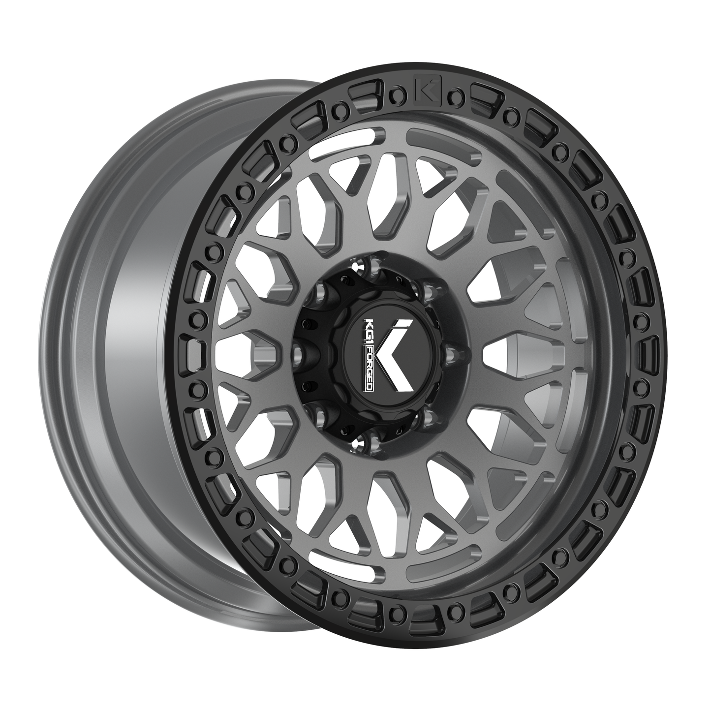KG1 FORGED ホイール KO720F DIAMONDHEAD | MATTE ANTHRACITE BLACK RING