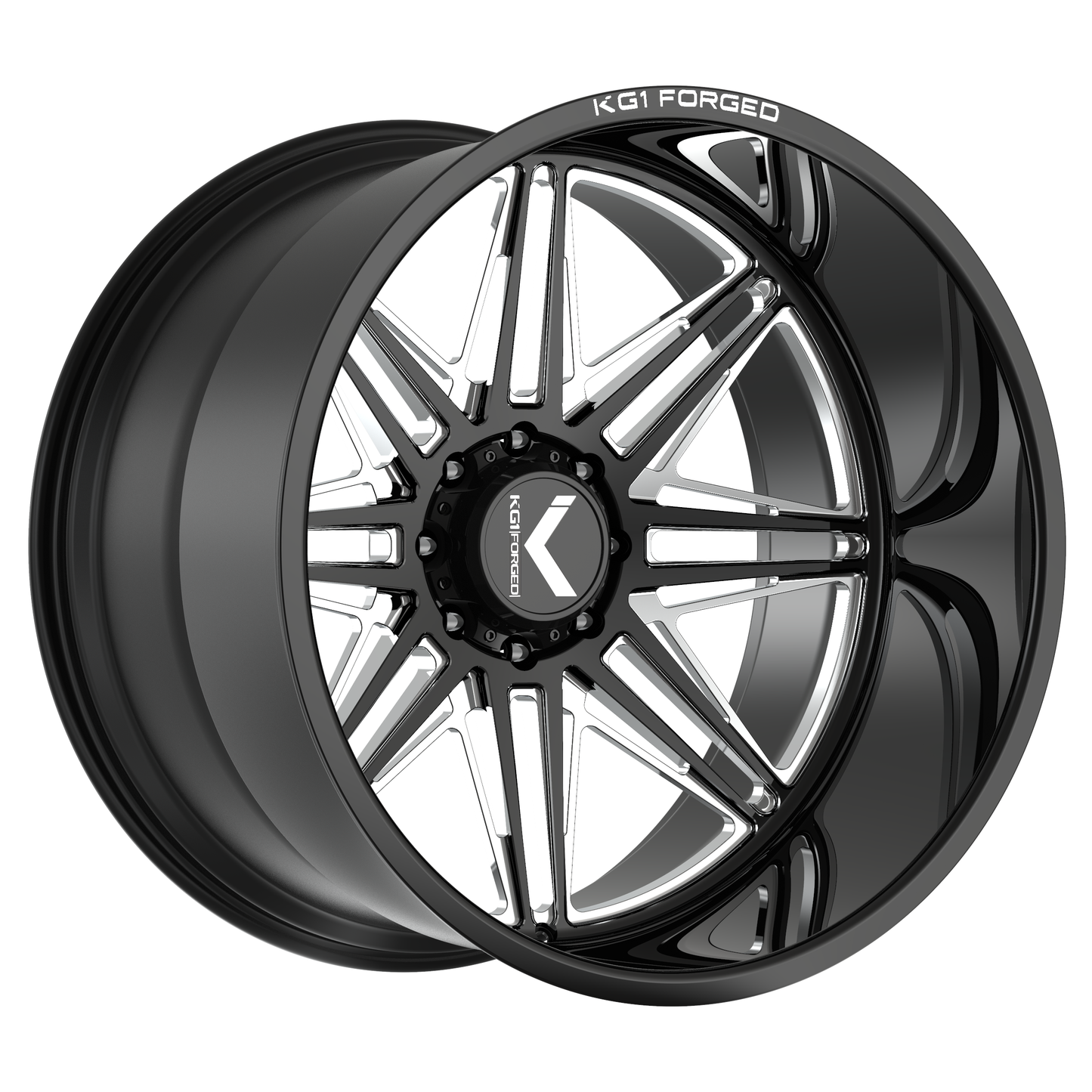 KG1 FORGED ホイール KC016 GEAR-5 | GLOSS BLACK MILLED