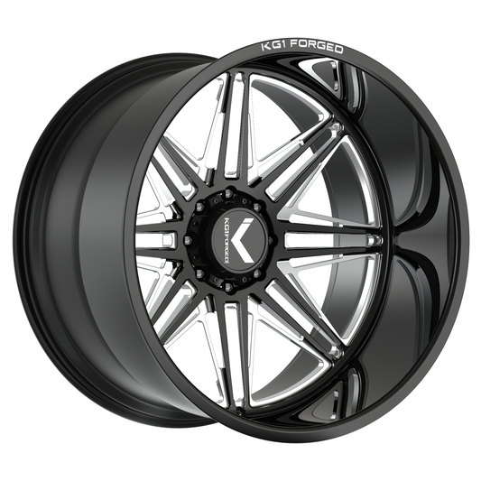 KG1 FORGED ホイール KC016 GEAR-5 | GLOSS BLACK MILLED