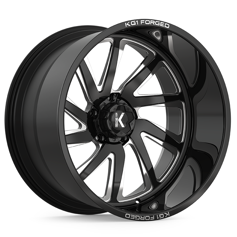 KG1 FORGED ホイール KF004 VILE | GLOSS BLACK MILLED
