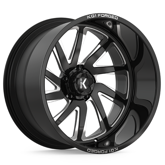 KG1 FORGED ホイール KF004 VILE | GLOSS BLACK MILLED