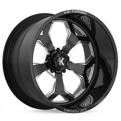 KG1 FORGED ホイール KF008 KNOX | GLOSS BLACK MILLED