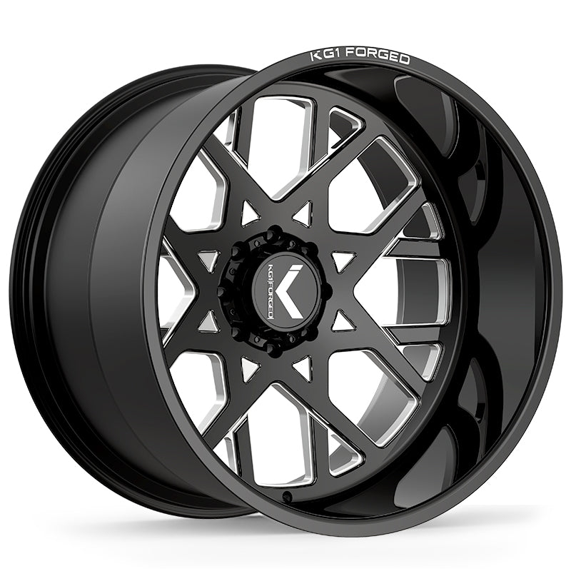KG1 FORGED ホイール KC021 KILLSHOT | GLOSS BLACK MILLED