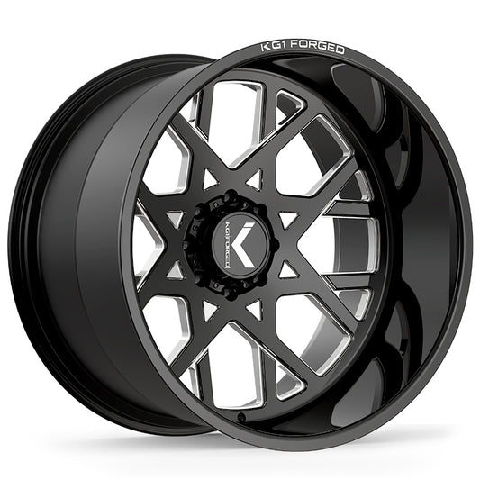 KG1 FORGED ホイール KC021 KILLSHOT | GLOSS BLACK MILLED