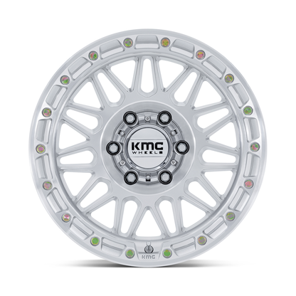 KMC ホイール KM555 ATTACK | GLOSS SILVER W/ MACHINED FACE