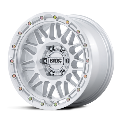 KMC ホイール KM555 ATTACK | GLOSS SILVER W/ MACHINED FACE