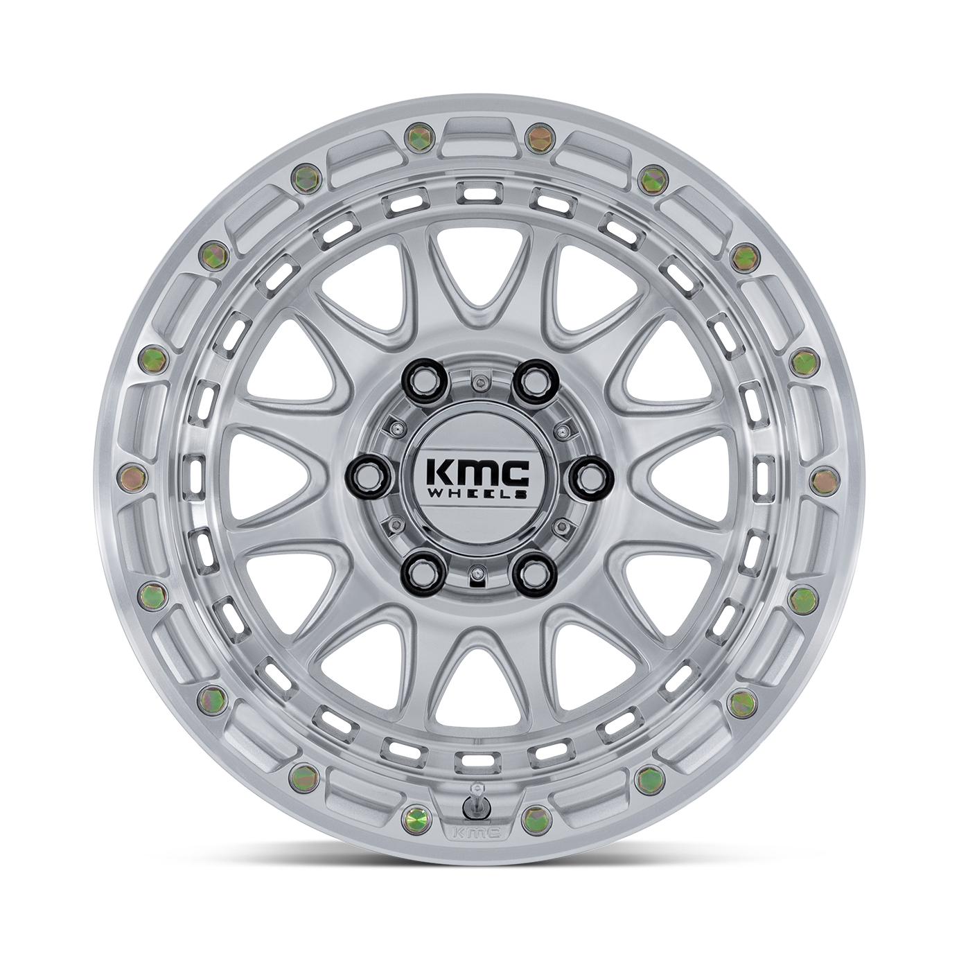 KMC ホイール KM556 CRUX | GLOSS SILVER W/ MACHINED FACE