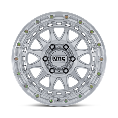 KMC ホイール KM556 CRUX | GLOSS SILVER W/ MACHINED FACE