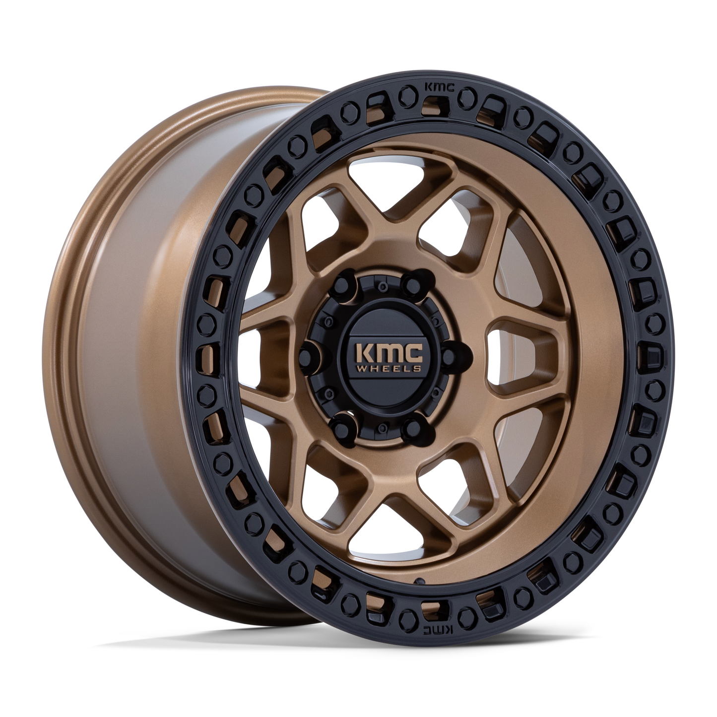 KMC ホイール KM553 TORX | MATTE BRONZE W GLOSS BLACK LIP