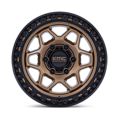 KMC ホイール KM553 TORX | MATTE BRONZE W GLOSS BLACK LIP