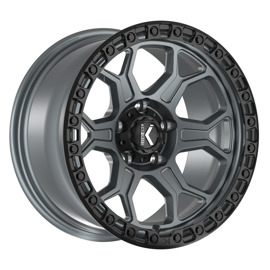 KG1 FORGED ホイール KO111F BISHOP | TEXTURED MATTE ANTHRACITE BLACK RING