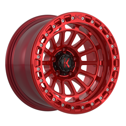 KG1 FORGED ホイール KO600 LIFTER BEADLOCK | CANDY RED WITH CANDY RED RING