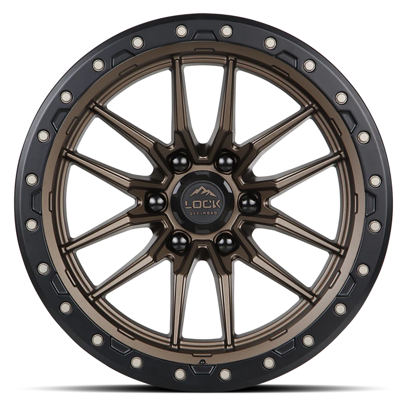 Lock Off Road Wheels ロックオフロード ホイール KRAWLER | Matte Bronze w/ Matte Black Ring
