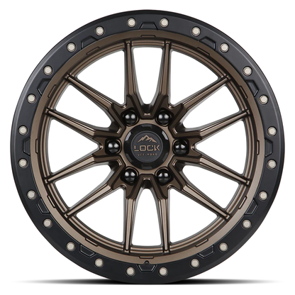 Lock Off Road Wheels ロックオフロード ホイール KRAWLER | Matte Bronze w/ Matte Black Ring