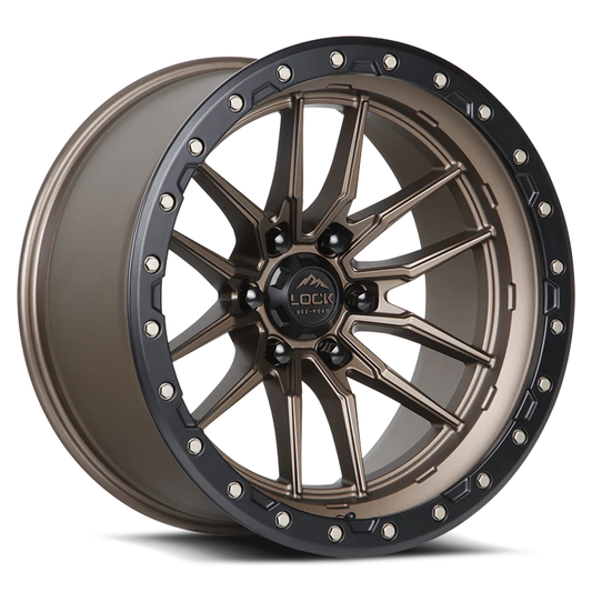Lock Off Road Wheels ロックオフロード ホイール KRAWLER | Matte Bronze w/ Matte Black Ring