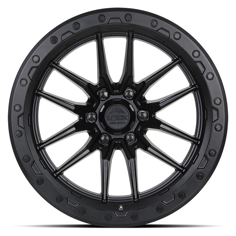 Lock Off Road Wheels ロックオフロード ホイール KRAWLER | Matte Black w/ Matte Black Ring
