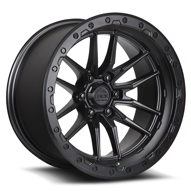 Lock Off Road Wheels ロックオフロード ホイール KRAWLER | Matte Black w/ Matte Black Ring