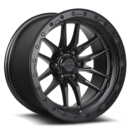 Lock Off Road Wheels ロックオフロード ホイール KRAWLER | Matte Black w/ Matte Black Ring