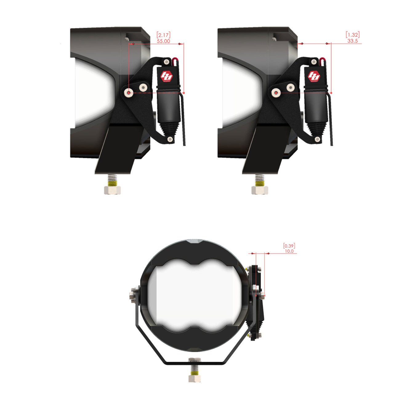 Baja Designs REFLEX ライトアクチュエーターキット LP4 / LP6 / LP9 / XL-M用