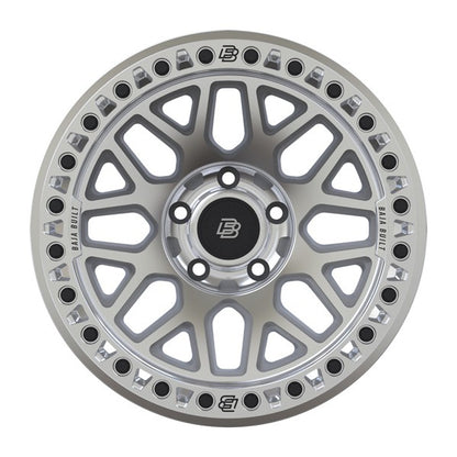 Baja Built バハビルト Lite Brite Outlaw Cast Beadlock | Machined Raw (raw ring & black bolts) キャストホイール