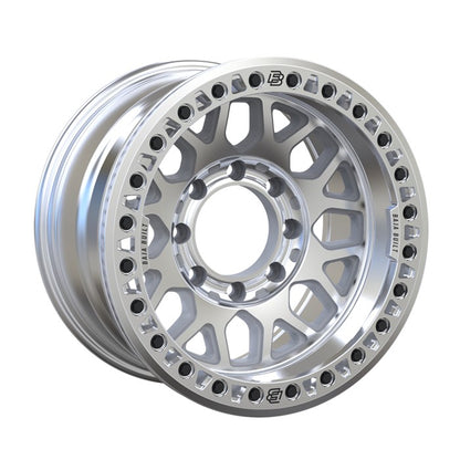 Baja Built バハビルト Lite Brite Outlaw Cast Beadlock | Machined Raw (raw ring & black bolts) キャストホイール