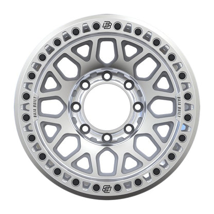 Baja Built バハビルト Lite Brite Outlaw Cast Beadlock | Machined Raw (raw ring & black bolts) キャストホイール