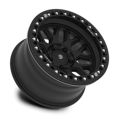 Baja Built バハビルト Lite Brite Outlaw Cast Beadlock | Matt Black (black ring & aluminum bolts) キャストホイール