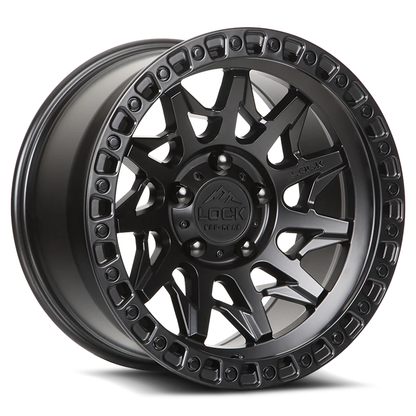 Lock Off Road Wheels ロックオフロード ホイール LUNATIC | Matte Black w/ Matte Black Ring