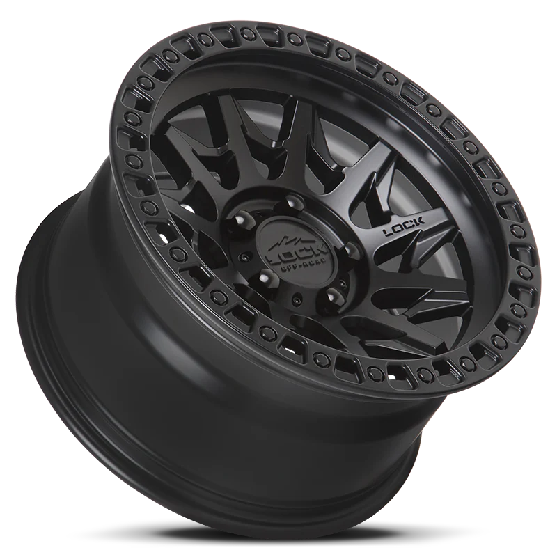 Lock Off Road Wheels ロックオフロード ホイール LUNATIC | Matte Black w/ Matte Black Ring