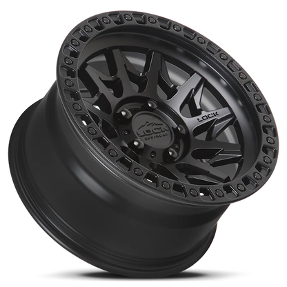 Lock Off Road Wheels ロックオフロード ホイール LUNATIC | Matte Black w/ Matte Black Ring