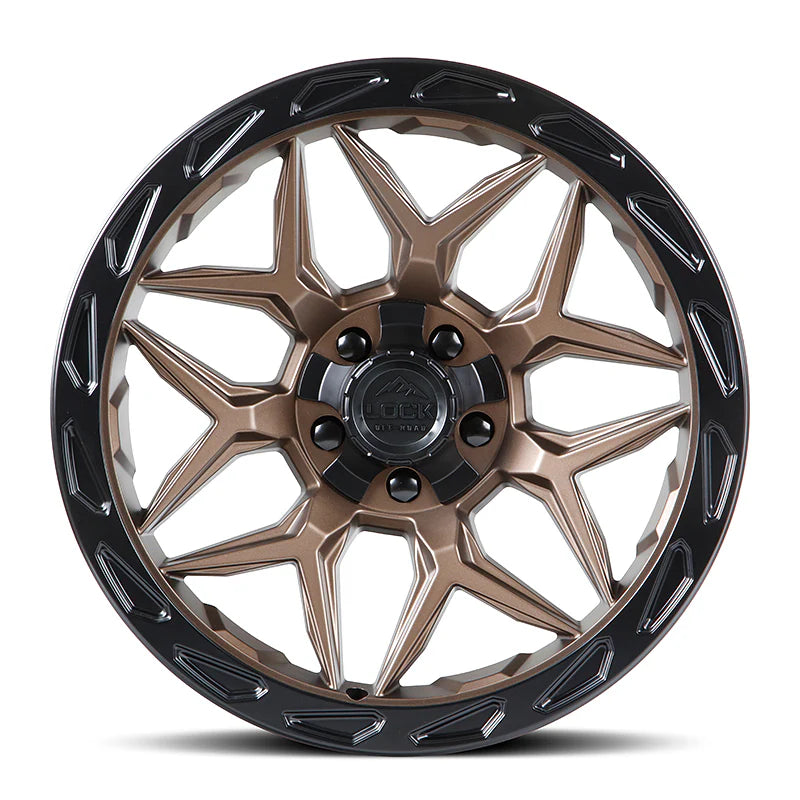 Lock Off Road Wheels ロックオフロード ホイール MATRIX | Matte Bronze w/ Matte Black Ring