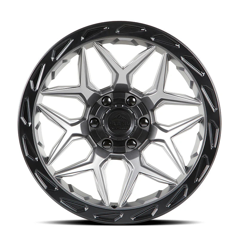 Lock Off Road Wheels ロックオフロード ホイール MATRIX | Matte Gray w/ Matte Black Ring