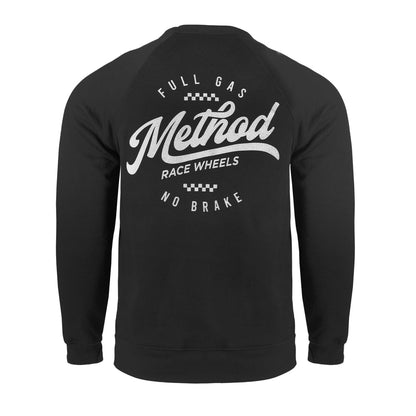 Method メソッド Classic Script Crewneck Sweatshirt Black