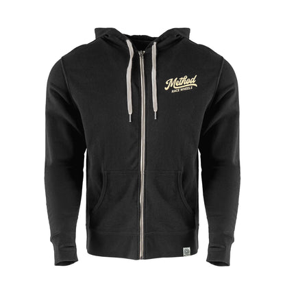 Method メソッド Classic Script Zip-Up Hoodie Black