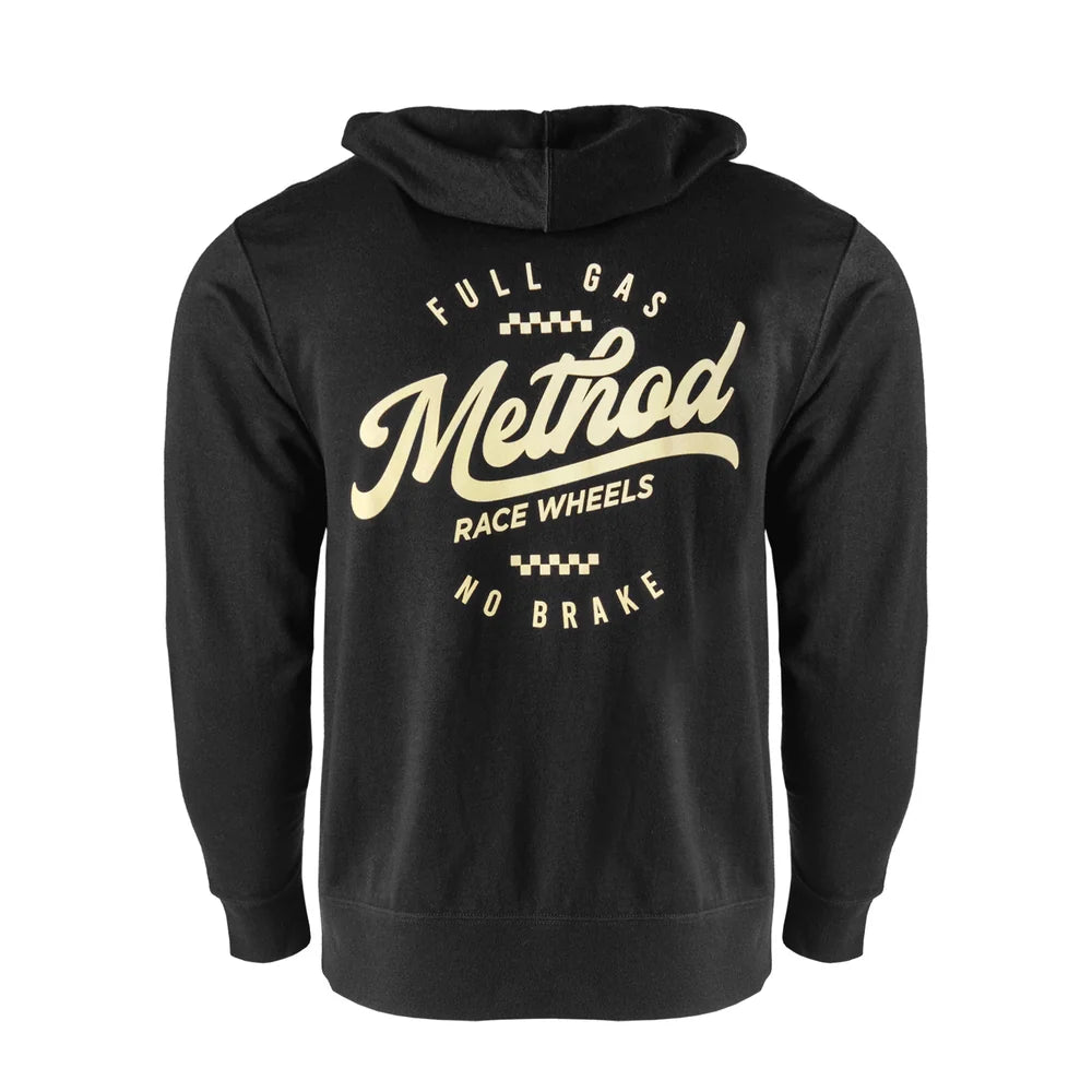 Method メソッド Classic Script Zip-Up Hoodie Black