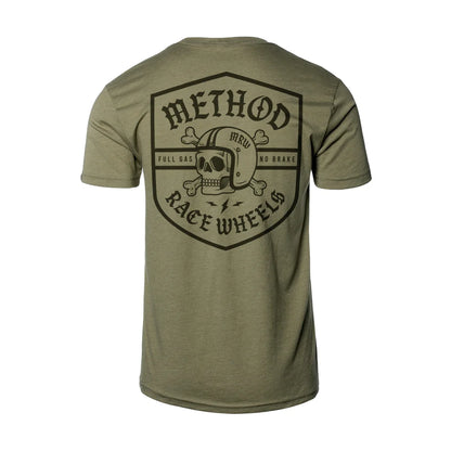 Method Race Wheels MRW Crest Tシャツ Light Olive