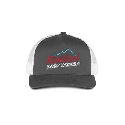 Method Race Wheels Neon Mountain Curvebill Trucker Hat Snapback Charcoal/White