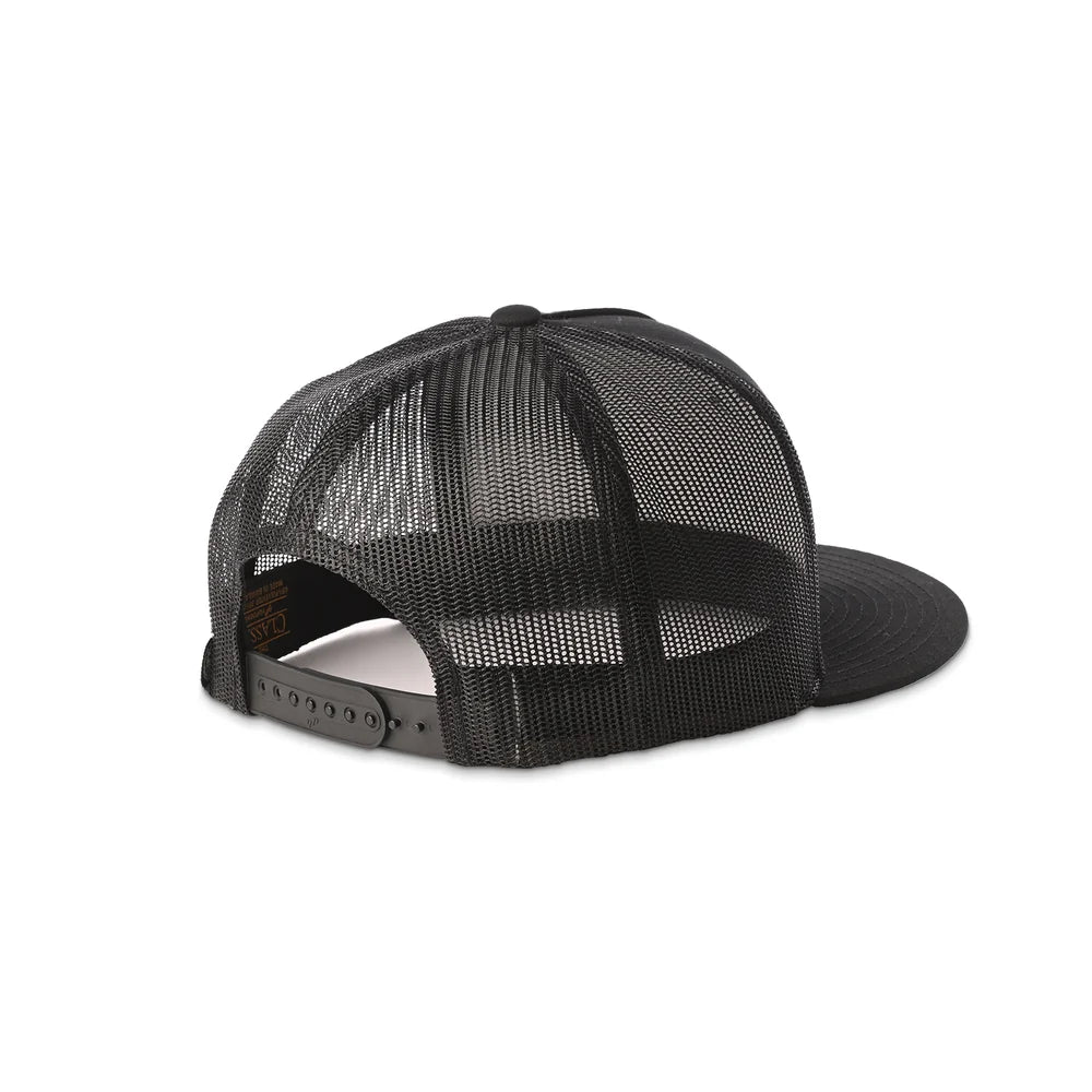 Method Race Wheels Stars & Stripes Velcro Patch Flatbill Trucker Snapback Black