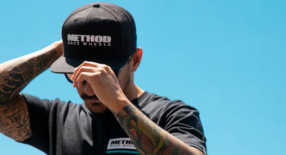 Method メソッド Brand Logo Hat Snapback Black